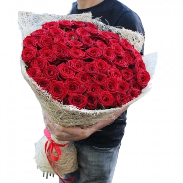  Antalya Flowers Order 101 Adet Kırmızı Gül İthal 80cm